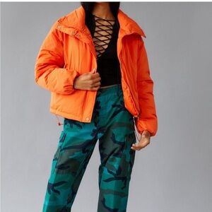 BDG Orange Puffer Jacket